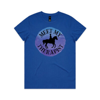 Meet my Therapist - Dressage, Dressage Horse, Dressage Tee Shirt Thumbnail